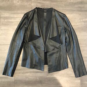 Zara Basic faux leather jacket